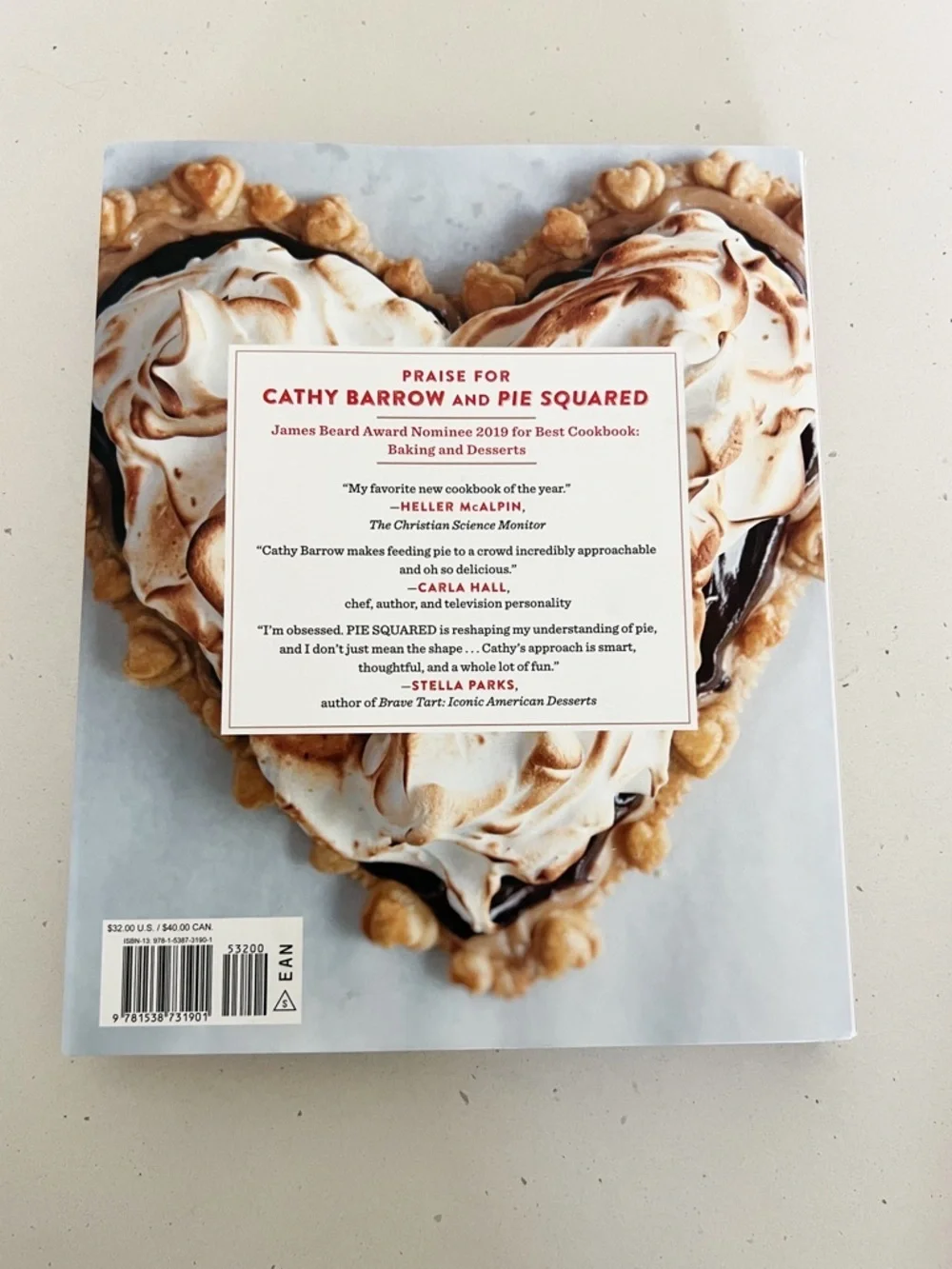 NWT When Pies Fly Cookbook by Cathy Barrow Handmade Pastries Baking Cookbook